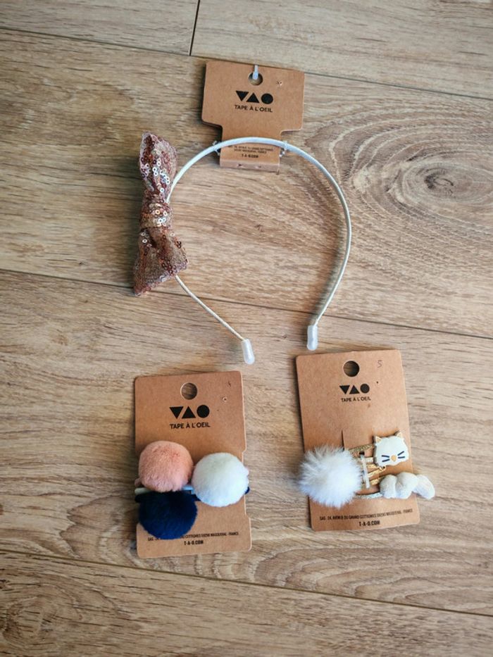 Lot accessoires tape à l oeil serre tête barrette