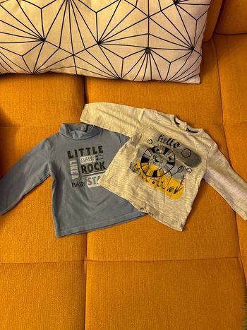 Lot de 2 tee shirts manches longues 9 mois