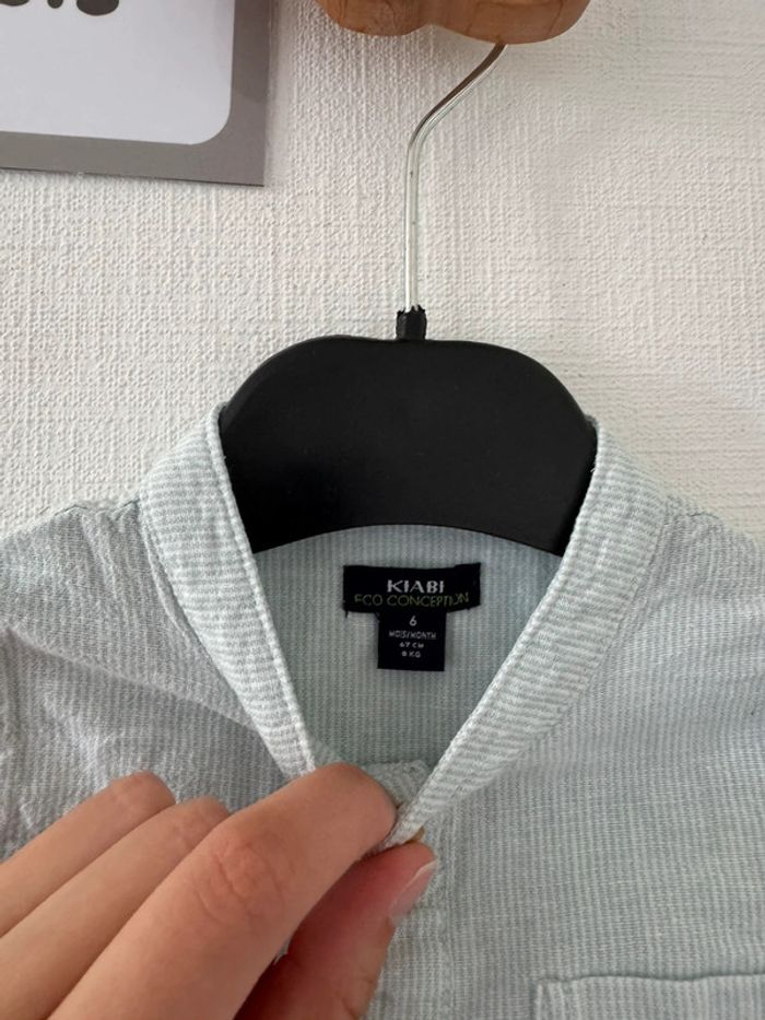 Chemise bleu - taille 6 mois 🌼 - photo numéro 2