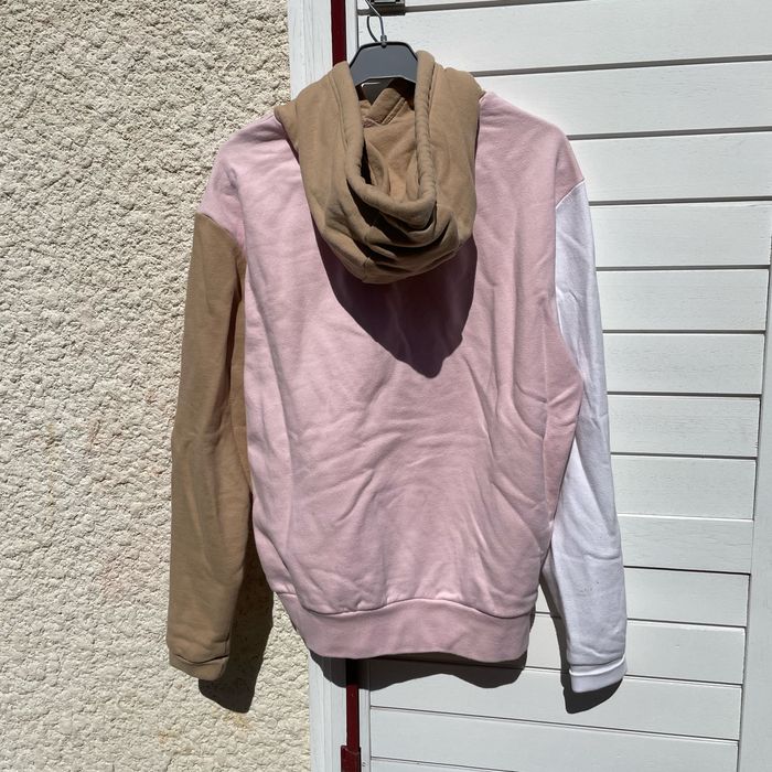 Sweat-shirt rose/beige taille S - photo numéro 2