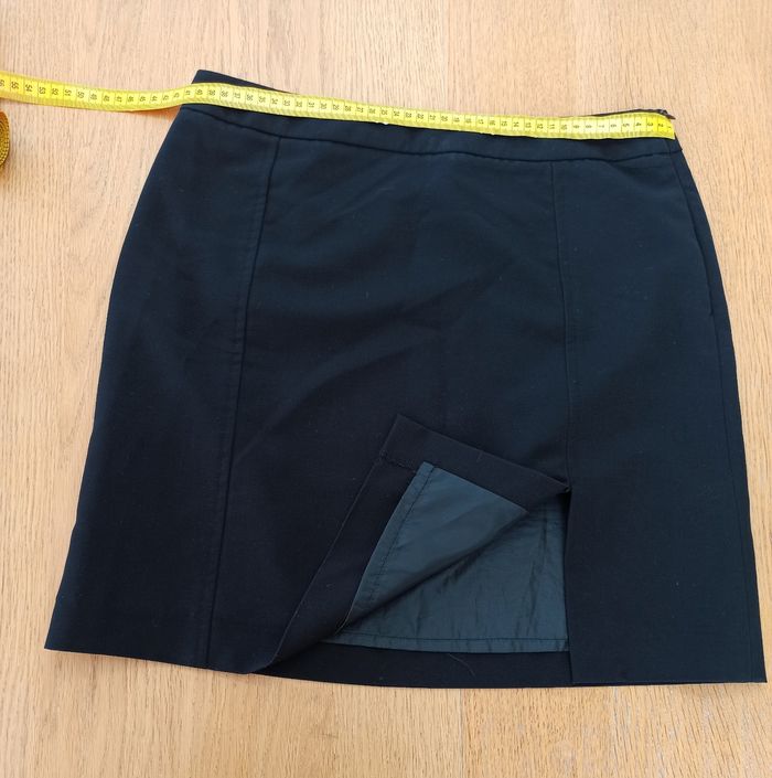 T40 jupe tailleur Etam noir fendu à gauche - photo numéro 9