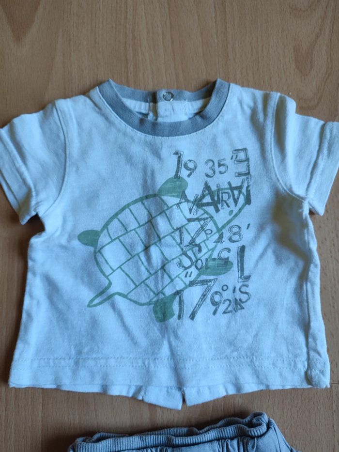 Lot tenue été bermuda + t-shirt manches courtes Orchestra en 1M - photo numéro 5