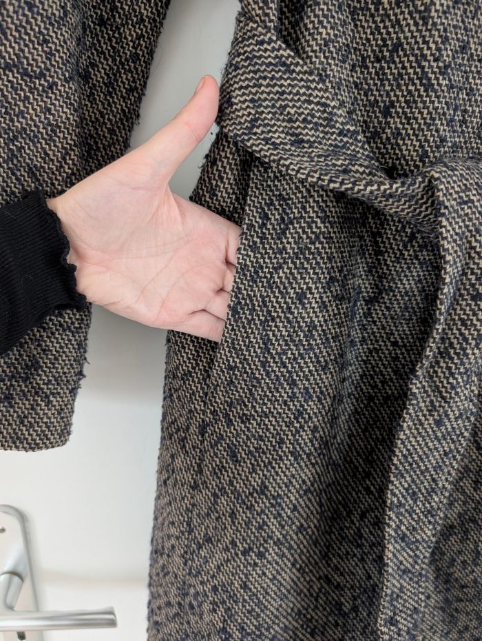 Manteau long ceinturé col châle – Sépia Collection T.36 - photo numéro 2