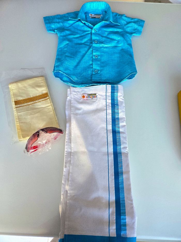 Vesti à scratch chemise bleu garçon 12 mois à 24 mois neuf mariage cérémonie fête - photo numéro 2