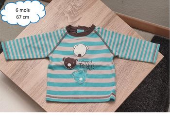 T-shirt manches longues 6 mois - 67 cm