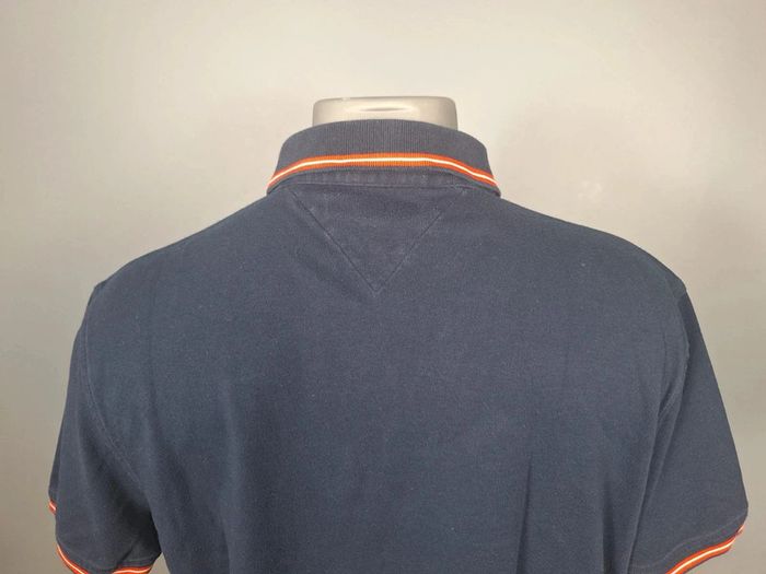 Polo tommy hilfiger bleu foncé - taille L 100% coton - logo brodé (34) - photo numéro 7