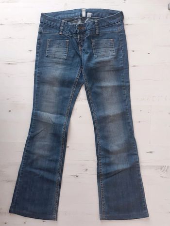 Jean femme bleu 38 Mango