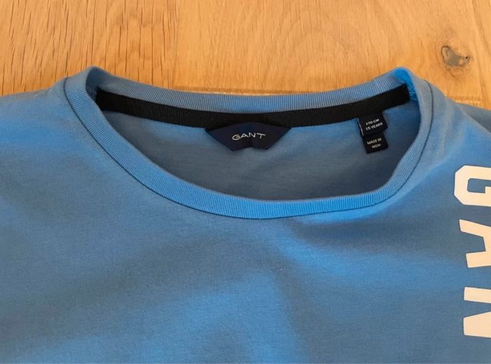 T-shirt MC bleu - Gant - 15ans - photo numéro 3