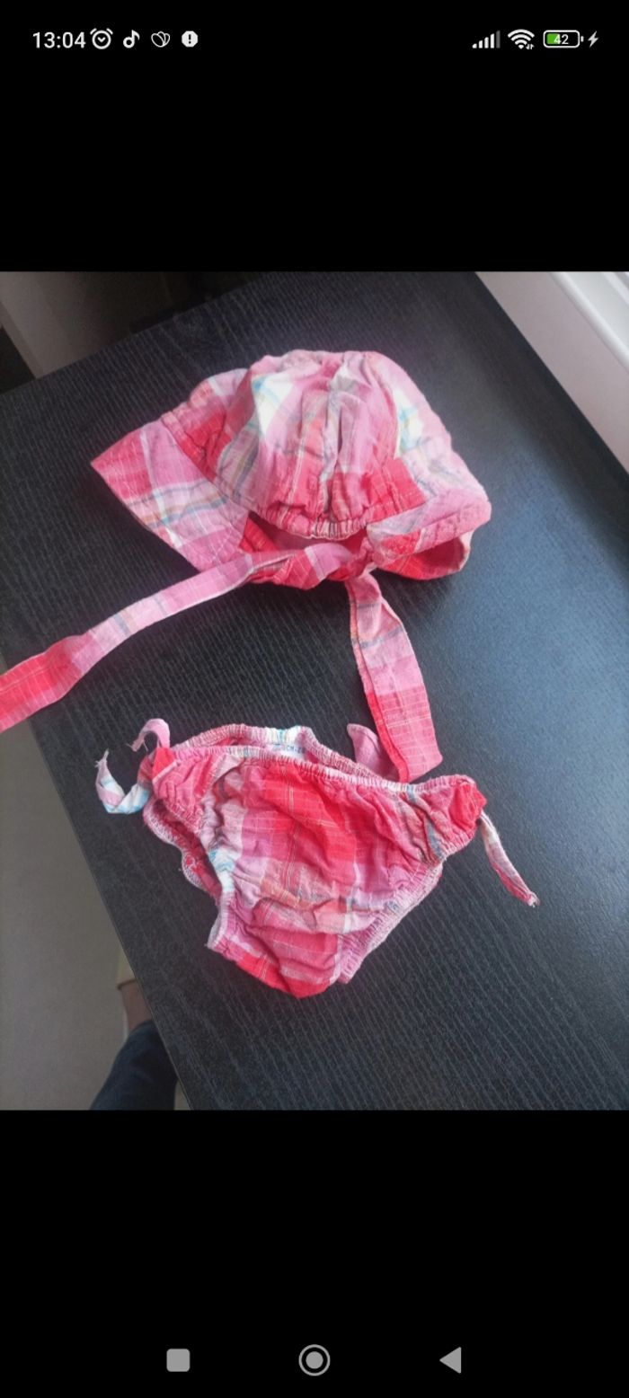 Ensemble maillot de bain et chapeau absorba 2 ans - photo numéro 2