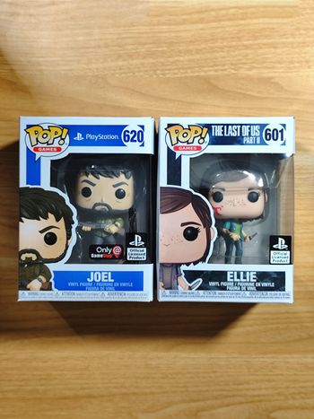 Lot De 2 Funko Pop! Games - Joel 620 & Ellie 601 (The Last of Us / PlayStation)
