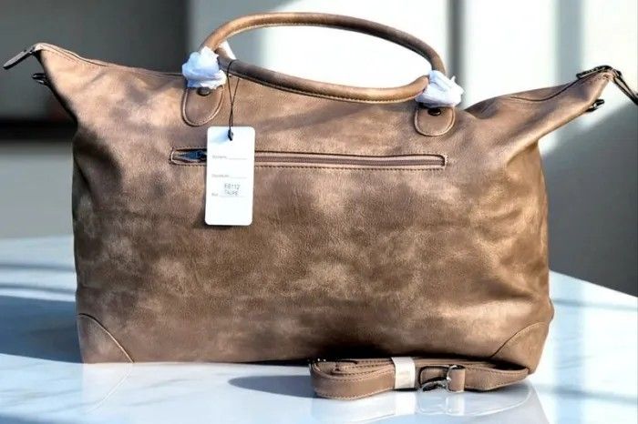 Joli sac de voyage en cuir pu lisse haute qualiti - photo numéro 2