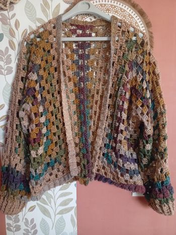 gilet au crochet femme