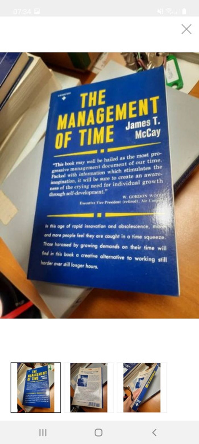 Livre thé management of time