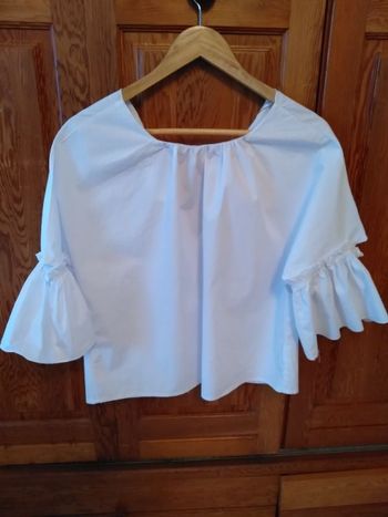 Blouse manches frou-frou
