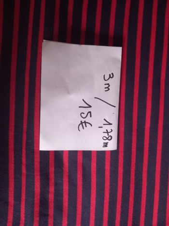 coupon de jersey rayé