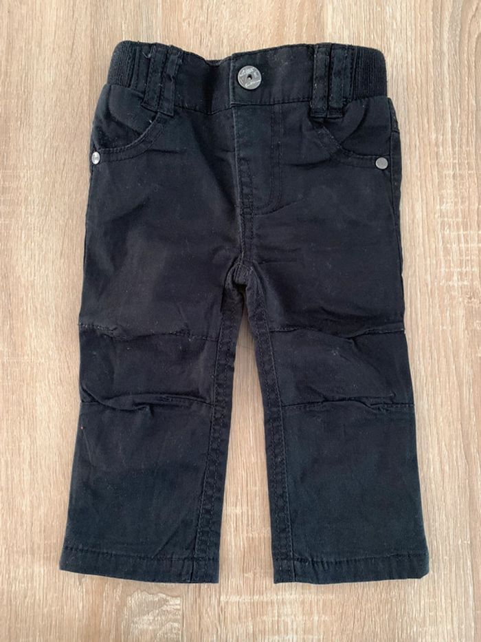 pantalon slim enfant bébé garçon tao tape à l’œil  Tissu noir - photo numéro 8