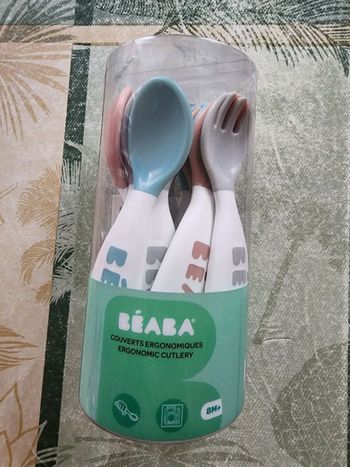 Lots de 6 cuilleres et 4 fourchettes érgonomiques BEABA