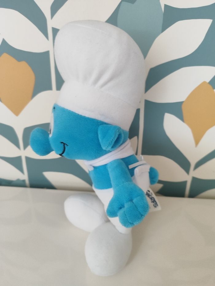 Peluche Schtroumpf cuisinier - photo numéro 2