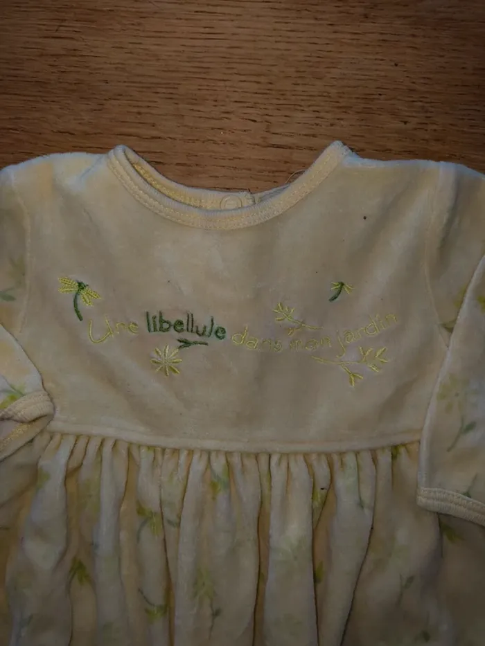 Robe fille jaune 3 mois excellent état - photo numéro 2