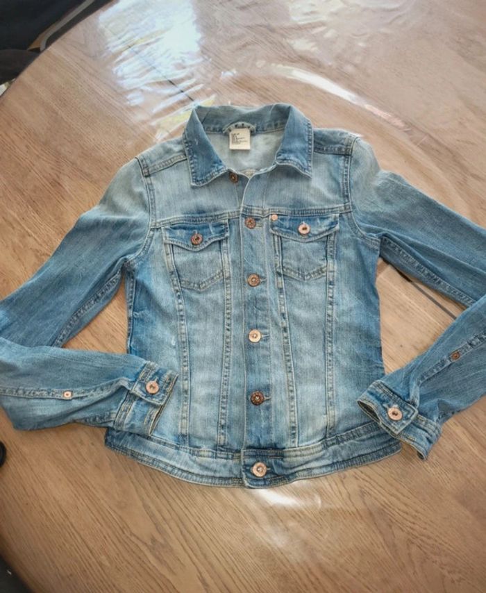 Veste en jeans H&M 34 - photo numéro 2