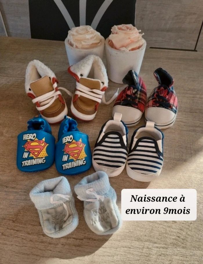 Lot de chaussures bébé toutes tailles