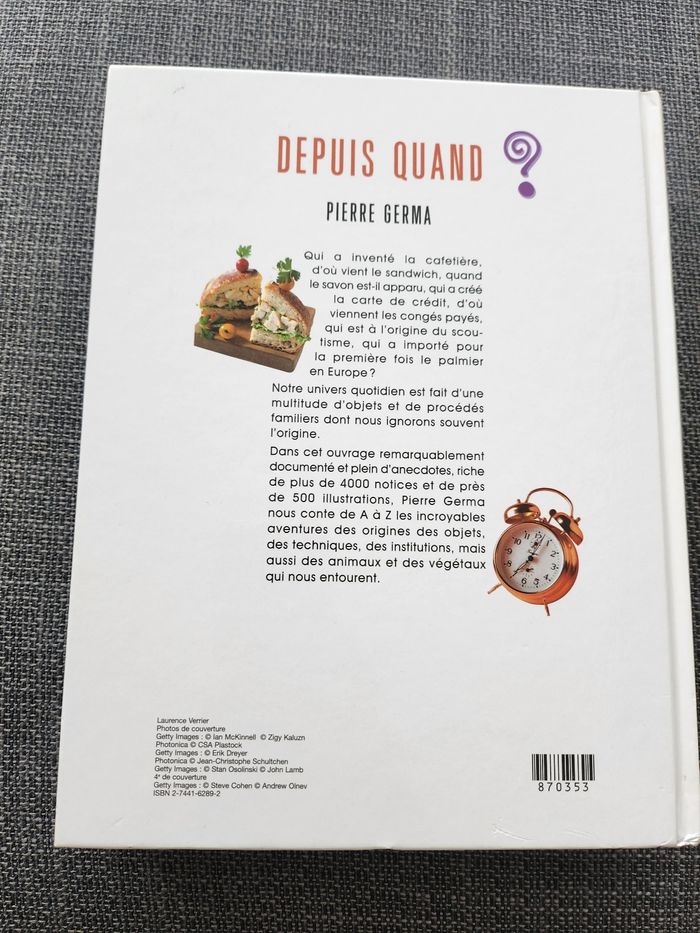 Livre " depuis quand " - photo numéro 2