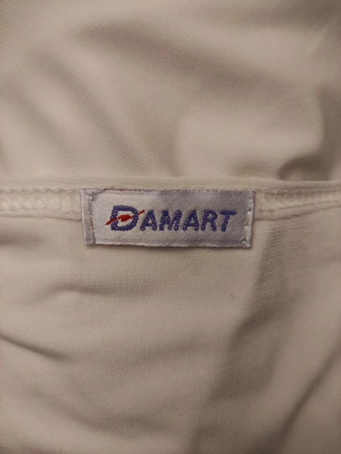 Tunique crème Damart fleurie broderies taille 50/ 52 - photo numéro 6