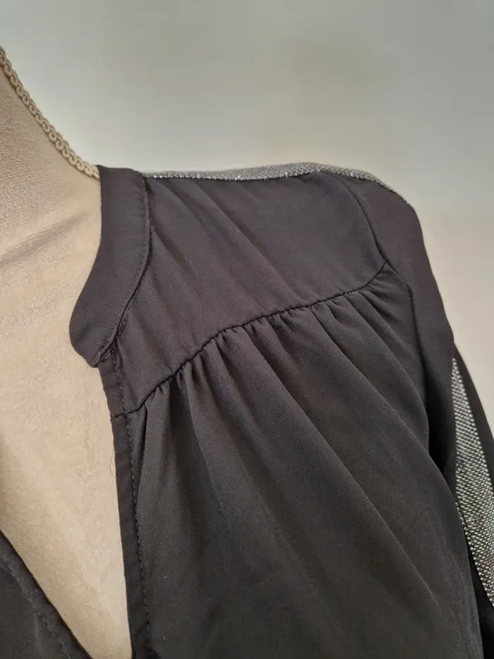 Robe tunique longue voile noir only taille 36 - photo numéro 3