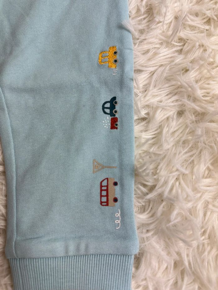 Pantalon molleton bleu ciel bleu seven taille 9-12 mois - photo numéro 2