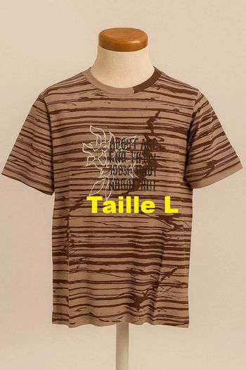 Tee shirt manche courte marron beige O'Neill Taille L