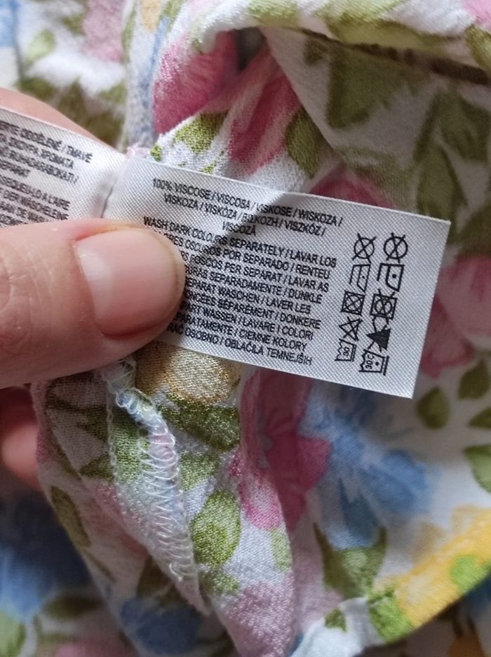 Haut court fleurie taille XS - photo numéro 5