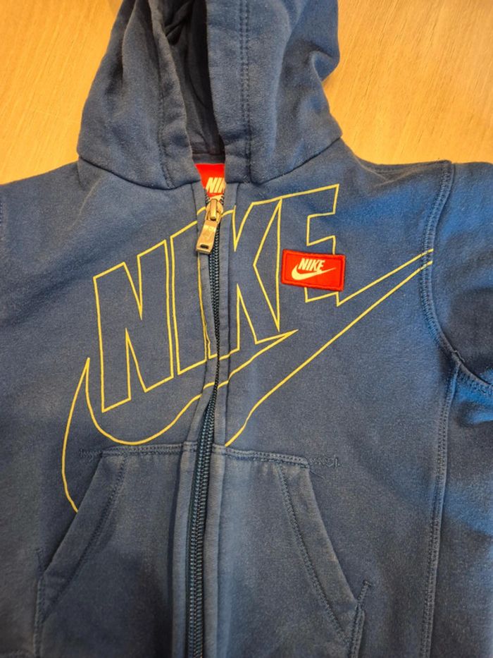 Veste zippé bleu pour garçon 18 mois Nike - photo numéro 2