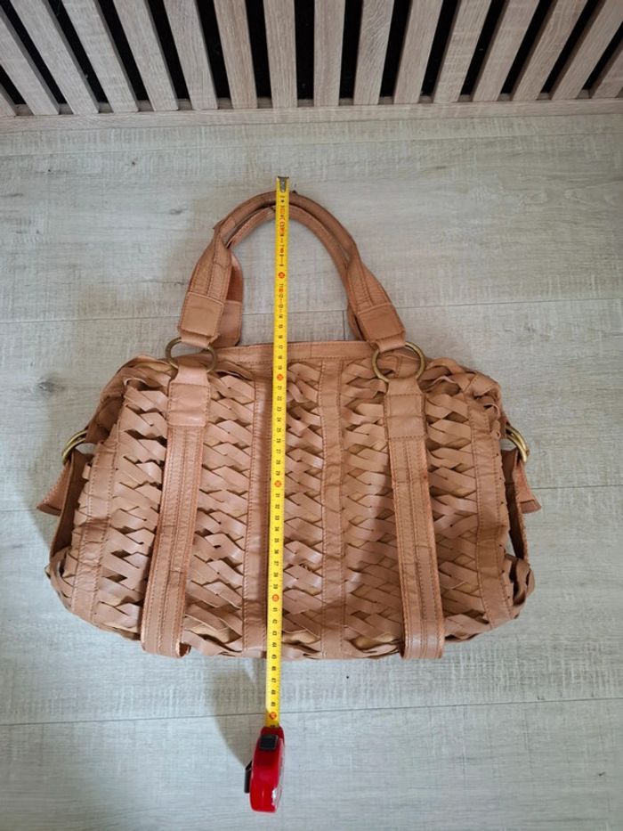 Sac cuir tressé marron - photo numéro 17