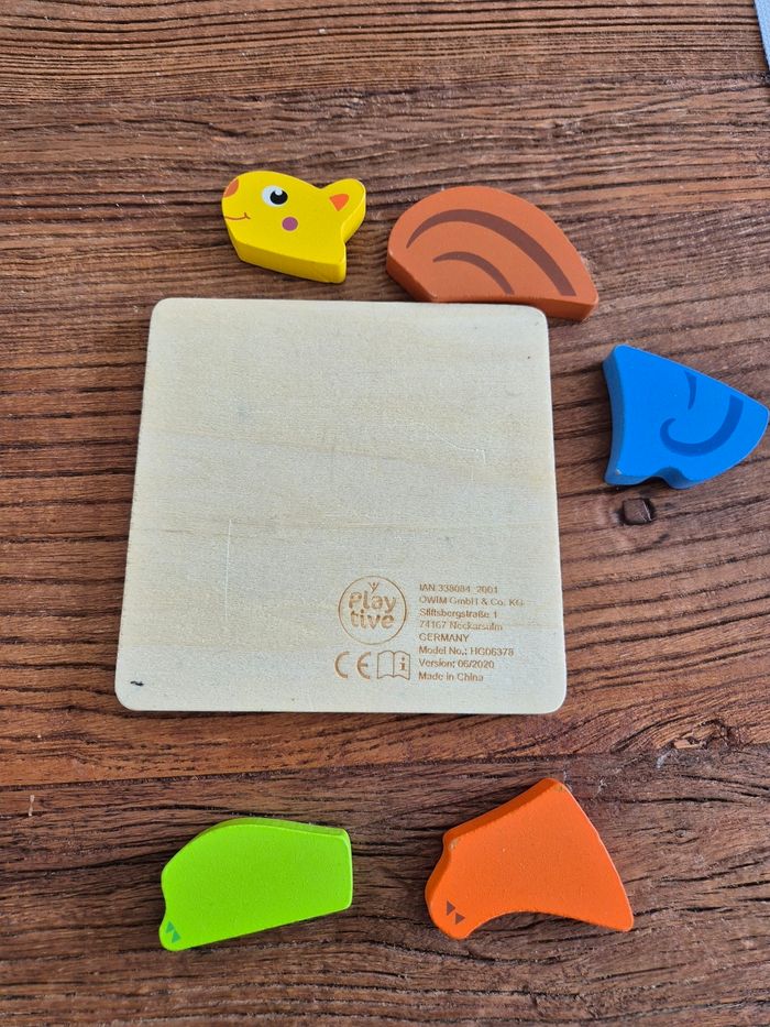 Puzzle en bois écureuil - photo numéro 3