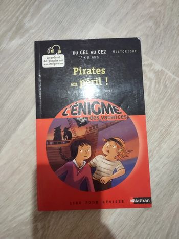 Livre l'énigme des vacances : pirates en péril !