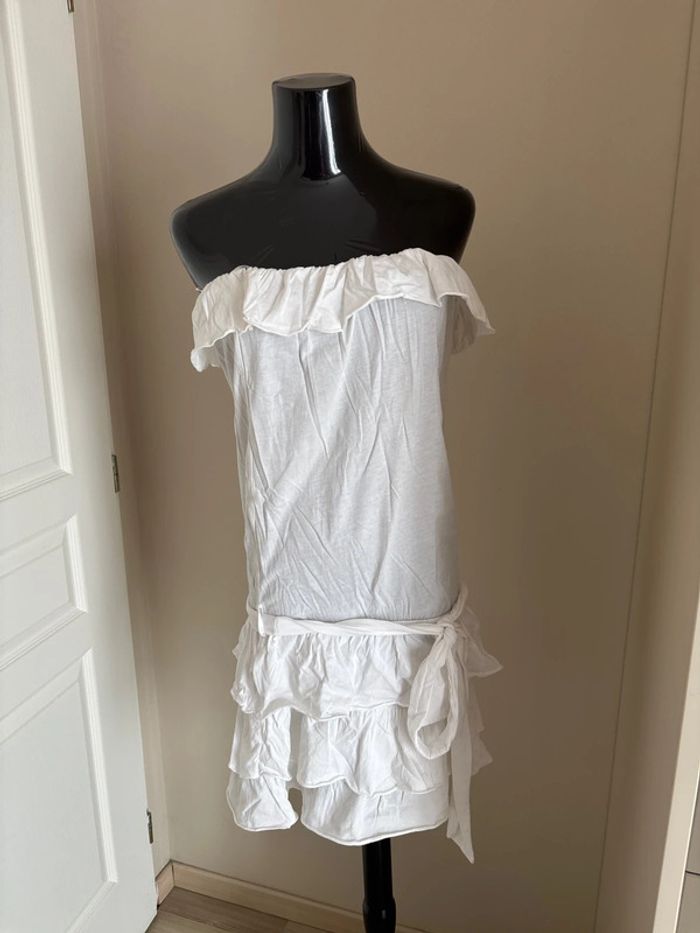 Robe blanche nafnaf taille xs - photo numéro 2
