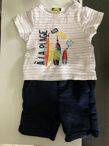 Ensemble pantacourt t shirt