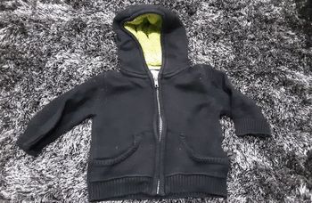 Gilet sweat zippé à capuche - 9 mois