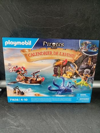 Calendrier de l'avent playmobil pirates 71636