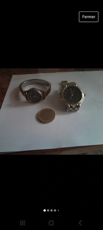 Lot 2 très belles montres anciennes vintage