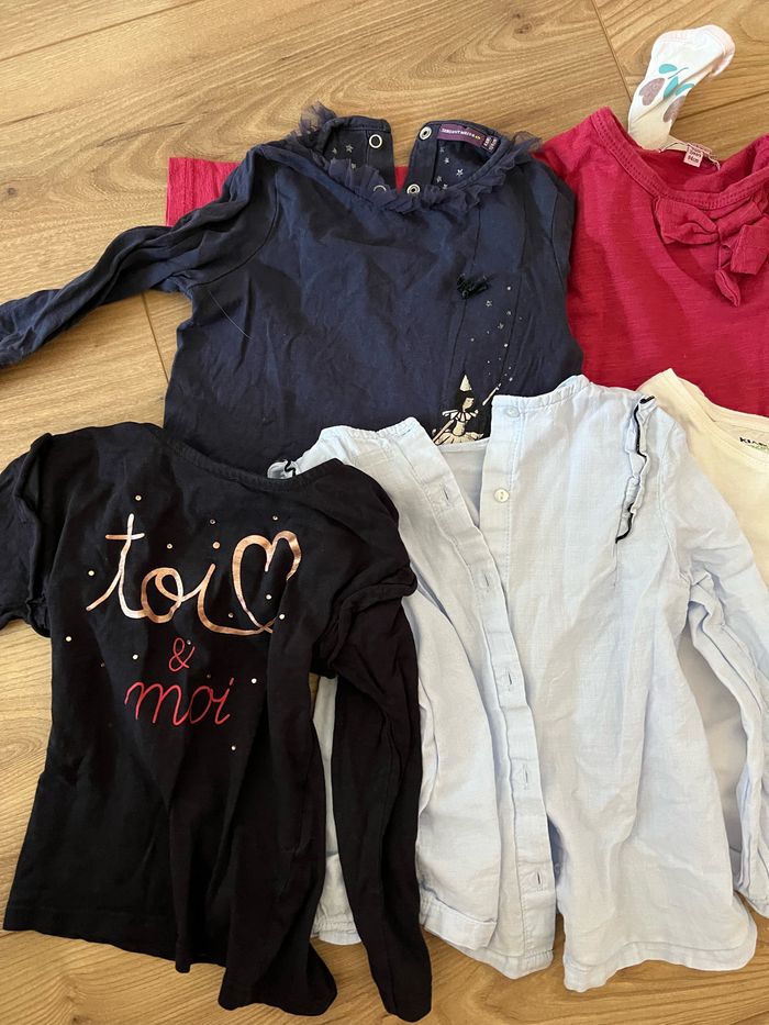 Lot 7 tshirts manches longues 3 ans - photo numéro 2