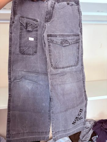 Jean garçon gris foncer