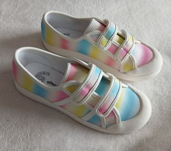 Baskets scratch fille colorés