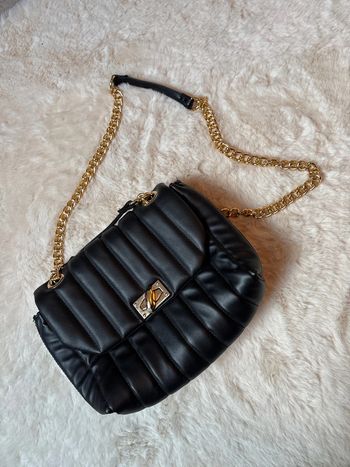 Sac à bandoulière noir et doré Primark