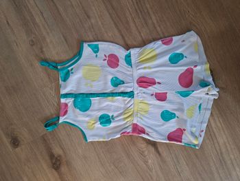 Pyjama combi-short blanc/vert Okaïdi 12 ans