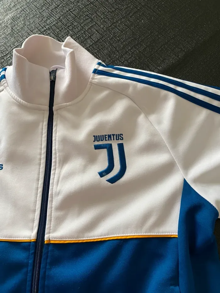 Veste Adidas x Juventus Vintage Bleu et Blanc Rare ! - photo numéro 2