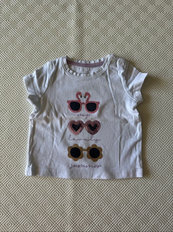 Lots tee-shirts manche courte bébé fille - photo numéro 6
