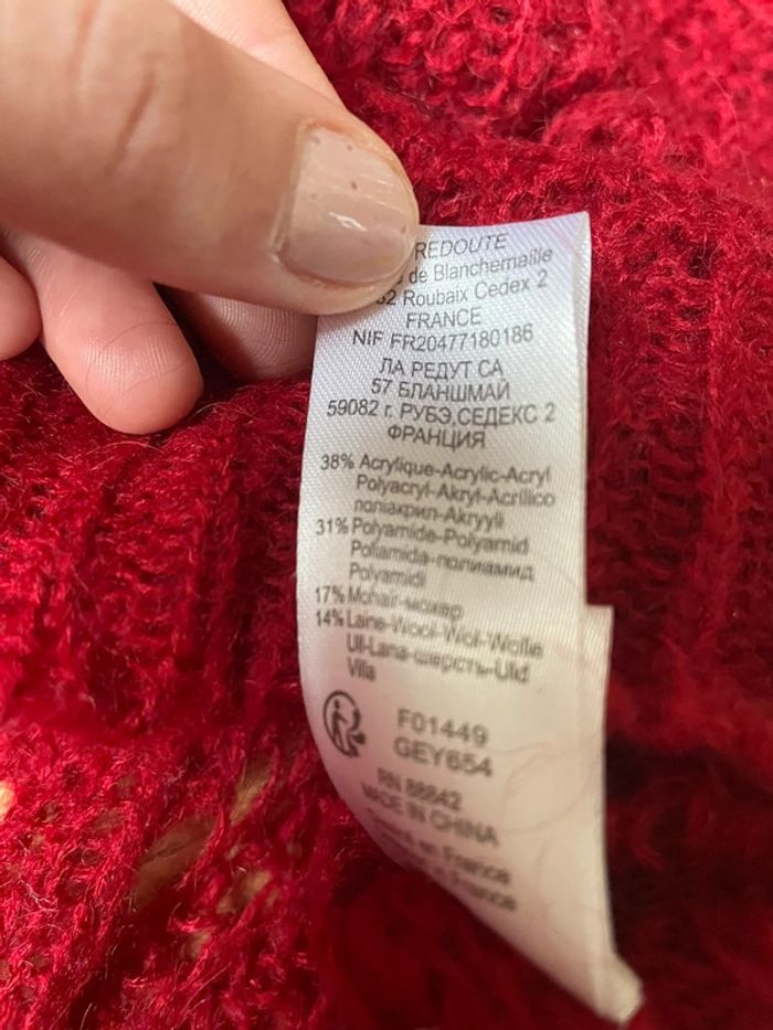 Pull rouge - photo numéro 5