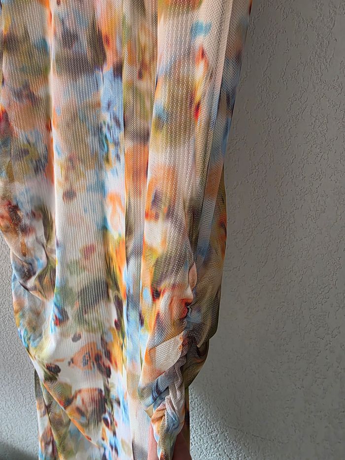 Jolie robe longue tube colorée Zara taille s - photo numéro 4