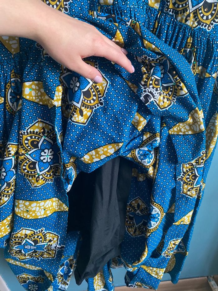 Robe faite main en tissus wax - photo numéro 5